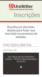 Mobile Screenshot of portal.uniritter.edu.br