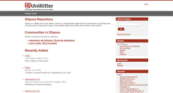 Desktop Screenshot of dspace.uniritter.edu.br