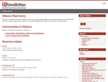 Tablet Screenshot of dspace.uniritter.edu.br